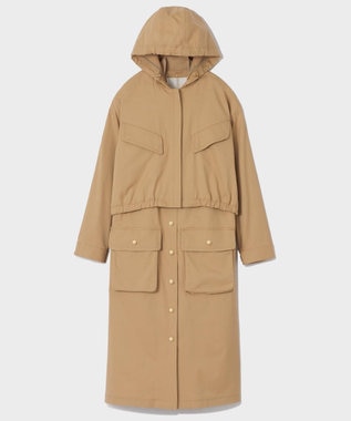 GRACE CONTINENTAL ミリタリー3WAYコート ベージュ