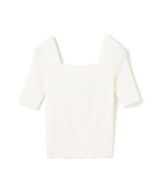 GRACE CONTINENTAL スクエアーネックトップ ホワイト