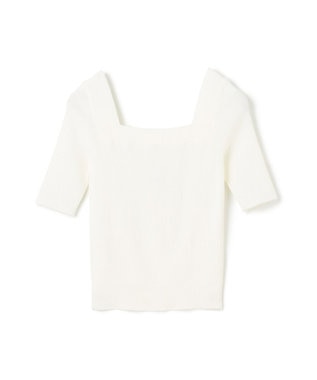 GRACE CONTINENTAL スクエアーネックトップ ホワイト