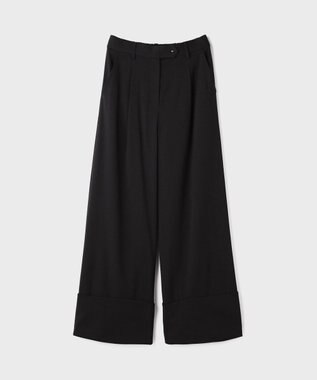 GRACE CONTINENTAL ロールアップワイドパンツ ブラック