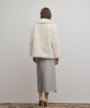 GRACE CONTINENTAL フェイクファーPコート キナリ