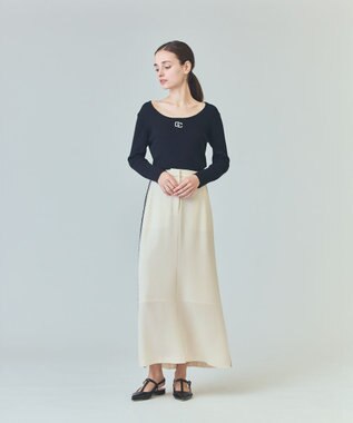 COURREGES クレシュ AC ロコ 刺繍 トロストリンク フティ ロゴ刺繍リブトップ / GRACE CONTINENTAL | GRACE CONTINENTAL
