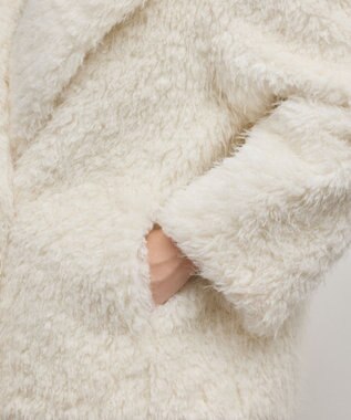 GRACE CONTINENTAL フェイクファーPコート キナリ