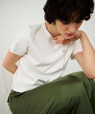 GRACE CONTINENTAL フライスコンパクトトップ ホワイト