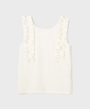 GRACE CONTINENTAL フリルカットトップ ホワイト