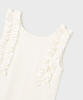 GRACE CONTINENTAL フリルカットトップ ホワイト