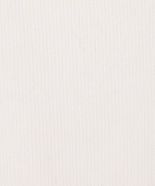 GRACE CONTINENTAL スクエアリブニットトップ ホワイト