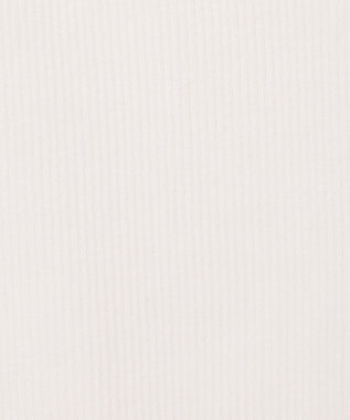 GRACE CONTINENTAL スクエアリブニットトップ ホワイト