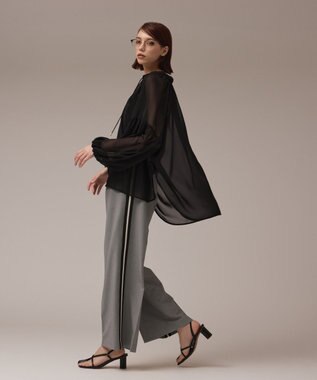 GRACE CONTINENTAL サイドラインパンツ グレー