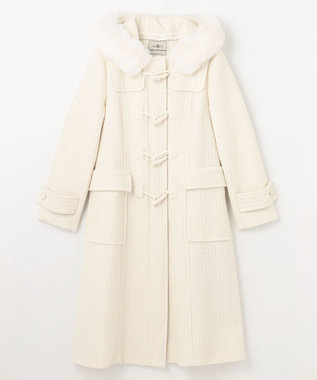 GRACE CONTINENTAL ファーフードダッフルコート キナリ