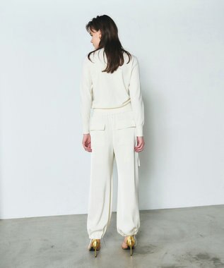 GRACE CONTINENTAL クルーニットカーディガン ホワイト