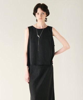 GRACE CONTINENTAL キュプラサテントップ ブラック