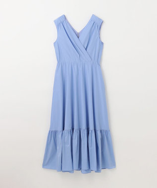 GRACE CONTINENTAL ライトタフタドレス ブルー