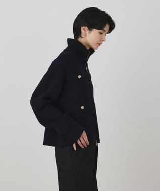 GRACE CONTINENTAL ドライバーズニットカーディガン ネイビー