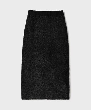 GRACE CONTINENTAL フェザーヤーンシャイニースカート ブラック