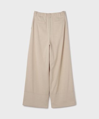 GRACE CONTINENTAL ロールアップワイドパンツ ベージュ