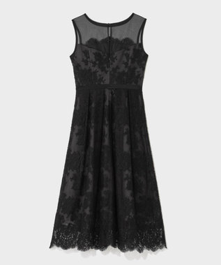 GRACE CONTINENTAL リバーレースドレス ブラック