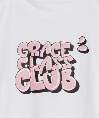 GRACE CONTINENTAL グラフィティプリントTシャツ ホワイト