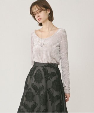 GRACE CONTINENTAL Vシルエットネックレス シルバー