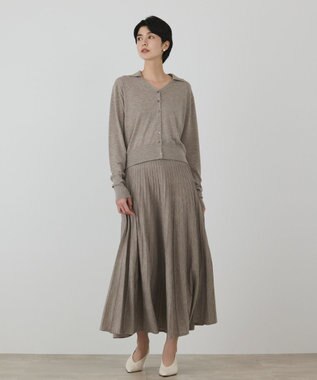 GRACE CONTINENTAL プリーツニットワンピース