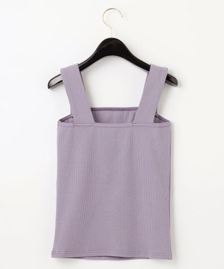 GRACE CONTINENTAL テレコノースリーブトップ ラベンダー