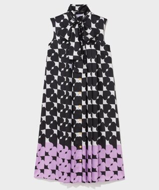 GRACE CONTINENTAL ハートラインボウタイワンピース ブラック