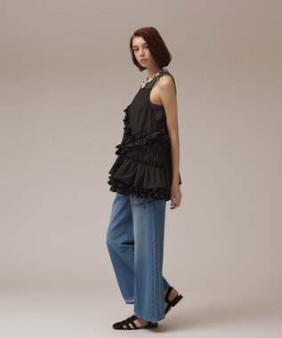 GRACE CONTINENTAL フリルキャミソール ブラック