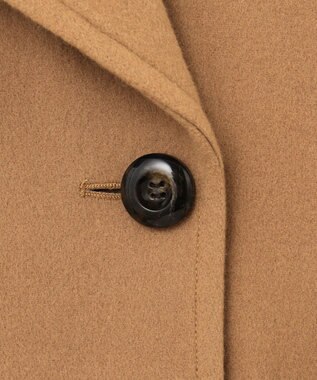 GRACE CONTINENTAL 刺繍ウールコート キャメル