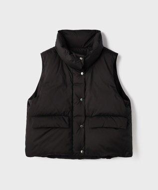 GRACE CONTINENTAL スタンドカラーダウンベスト ブラック