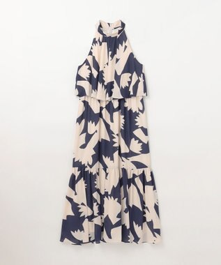KAREN MILLEN*ゴールド Dリング トップステッチ ホルタードレス KAREN MILLEN*ゴールド Dリング トップステッチ ホルタードレス