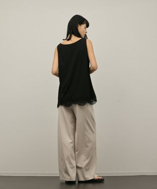 GRACE CONTINENTAL トリアセサイドラインパンツ ベージュ