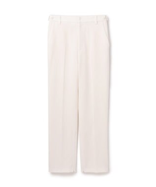GRACE CONTINENTAL ダブルクロススリムパンツ ホワイト