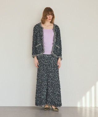 GRACE CONTINENTAL 綿カシミヤインナートップ ラベンダー