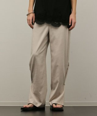 GRACE CONTINENTAL トリアセサイドラインパンツ ベージュ