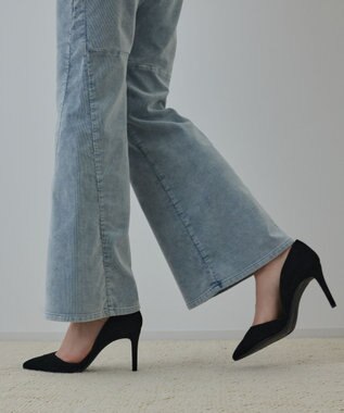 GRACE CONTINENTAL コーデュロイフレアパンツ ブルー