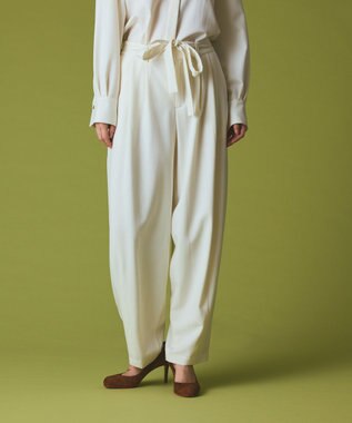 GRACE CONTINENTAL ウールワイドレッグパンツ キナリ