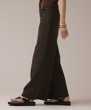 GRACE CONTINENTAL バギーデニムパンツ ブラウン