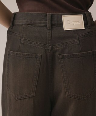 GRACE CONTINENTAL バギーデニムパンツ ブラウン