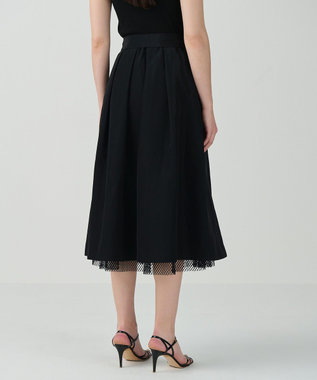 GRACE CONTINENTAL レイヤードタックスカート ブラック