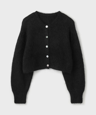 GRACE CONTINENTAL アルパカニットカーディガン ブラック