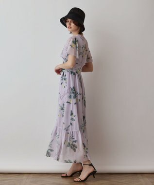 GRACE CONTINENTAL プリントセパレートワンピース パープル