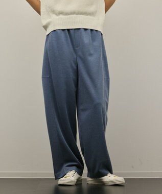 GRACE CONTINENTAL ジャージイージーパンツ ブルー