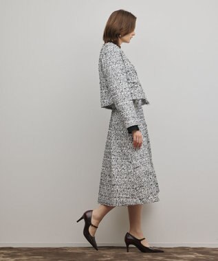 GRACE CONTINENTAL ミックスツイードジャケット ブラック