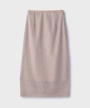 GRACE CONTINENTAL チュールタイトスカート ベージュ