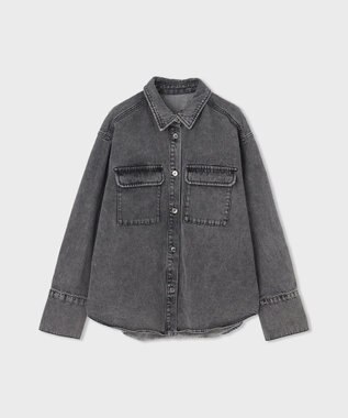 GRACE CONTINENTAL スタッズデニムシャツ ブラック