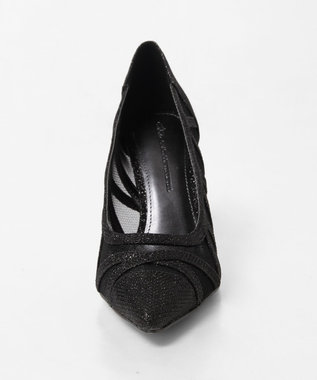 GRACE CONTINENTAL ラインパターンパンプス ブラック