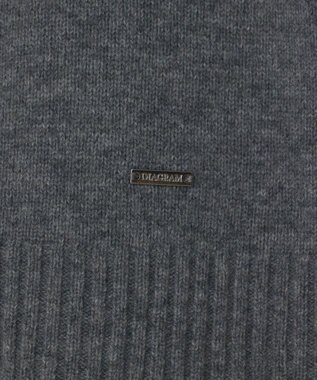 GRACE CONTINENTAL ウールフードニットカーディガン グレー