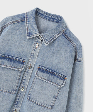 GRACE CONTINENTAL スタッズデニムシャツ インディゴ