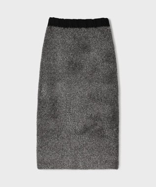 GRACE CONTINENTAL フェザーヤーンシャイニースカート シルバー