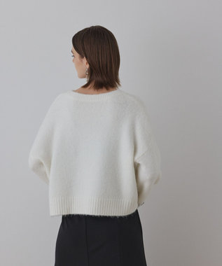 GRACE CONTINENTAL ビジューニットトップ ホワイト